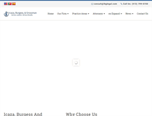 Tablet Screenshot of icazaburgess.com